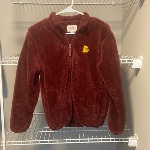 NWOT * University of Minnesota Duluth Bulldog Maroon Full Zip Fleece in Child XL